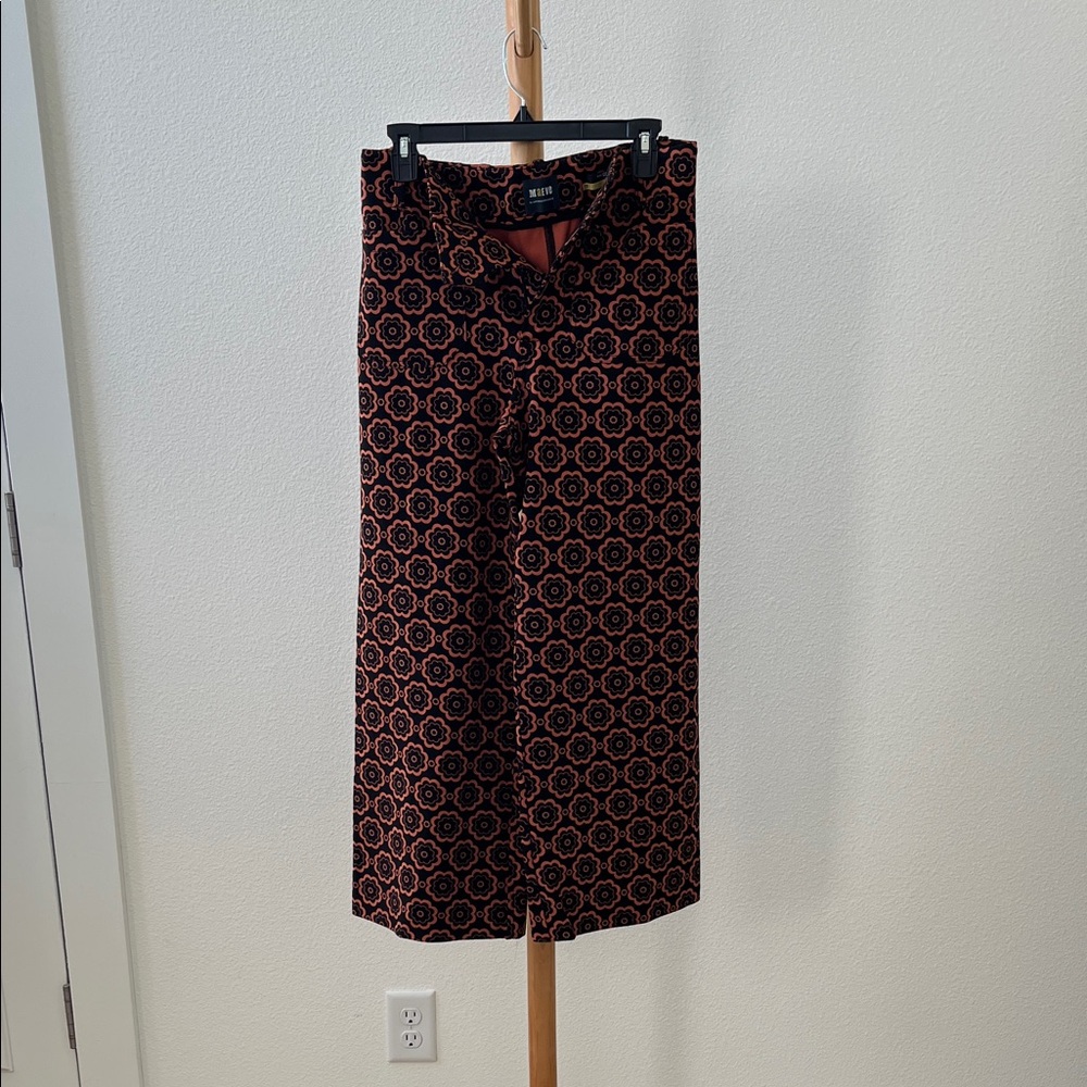 Maeve Black and Red Patterned Trousers